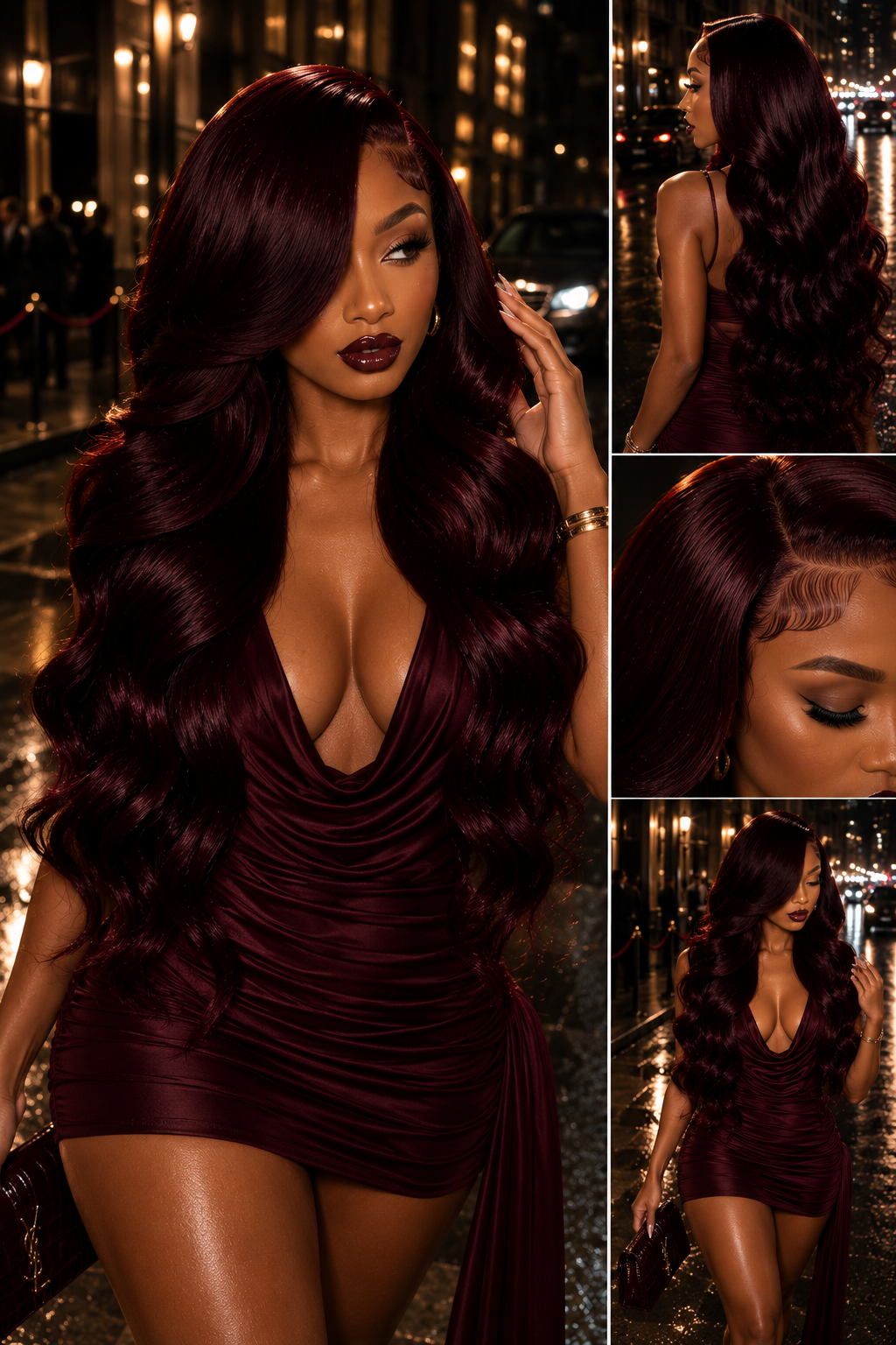 Burgundy Body Wave Bundles